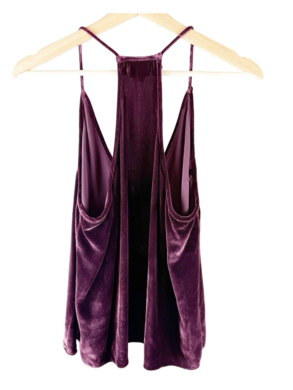 Cami NYC the Whitney Velvet Racerback in Bordeaux - Picture 4 of 8